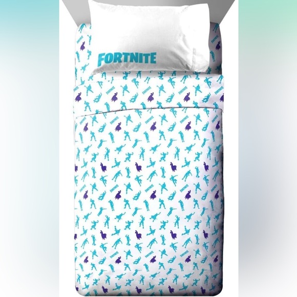 Fortnite Boogie Emote Twin Sheet Set and Reversible Comforter Bedding - Picture 7 of 10